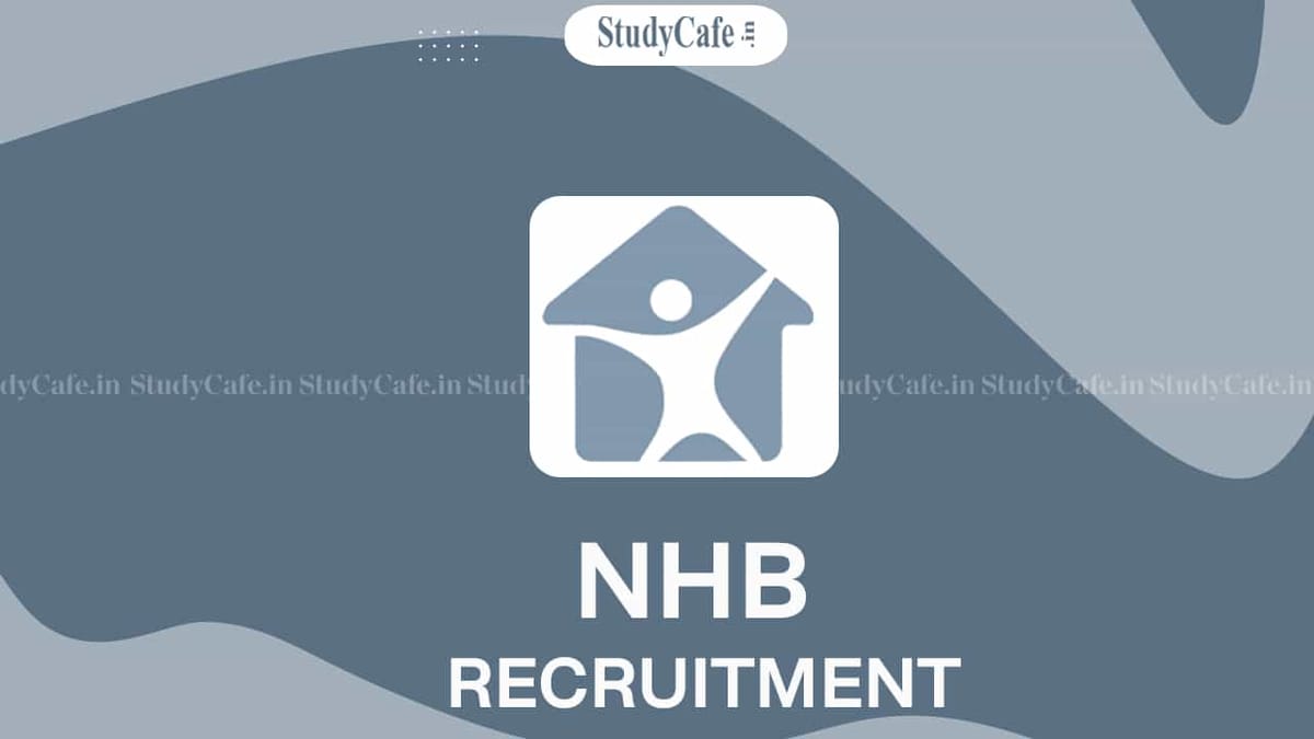 NHB Recruitment 2022: Last Date Nov 18, Check Posts, Salary, Age Limit and How to Apply