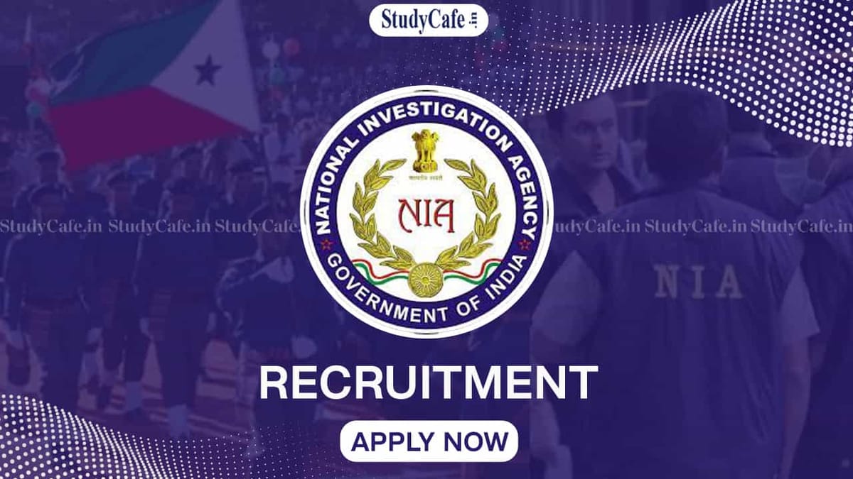 NIA Recruitment 2022: Check Post, Eligibility, Pay Scale, and How to Apply