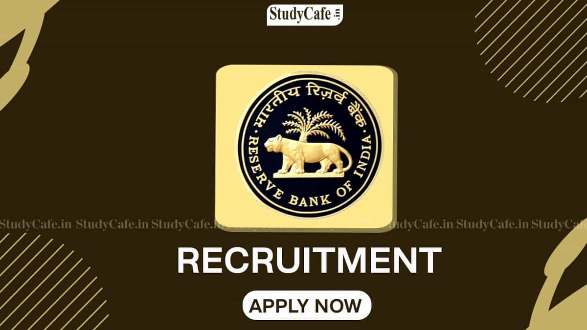 RBI Recruitment 2022: Apply Till Dec 02, Check Post, Qualifications, Remuneration, and How to Apply