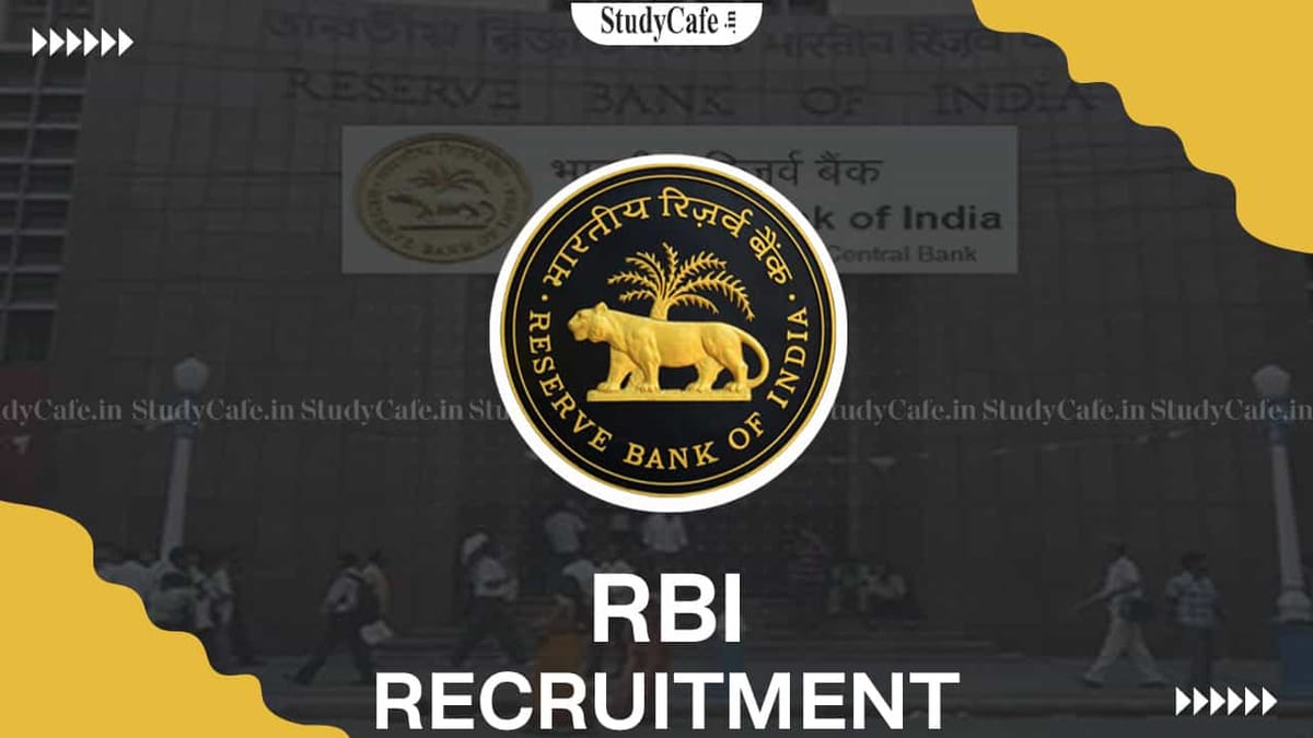 RBI Recruitment 2022: Check Post, Qualifications, Remuneration, and How to Apply