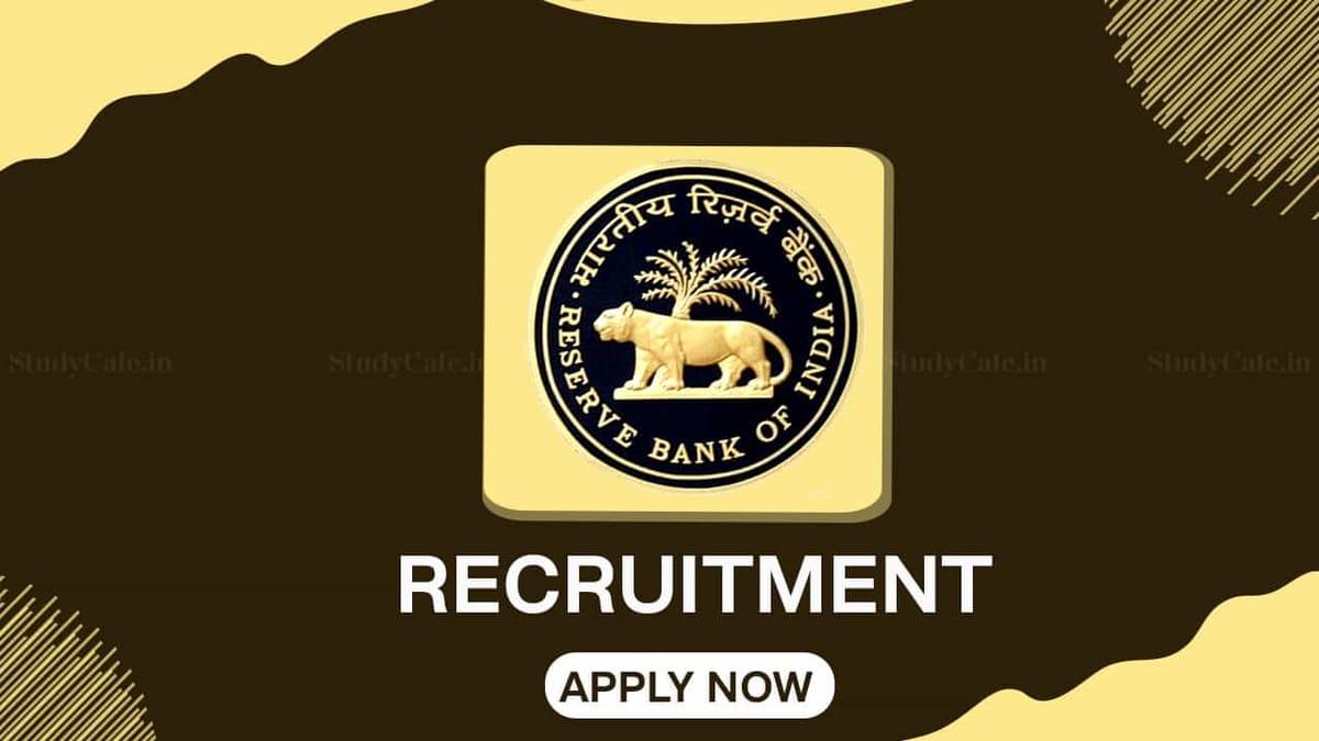 RBI Recruitment 2022: Check Post, Pay Scale, Qualification and How to Apply