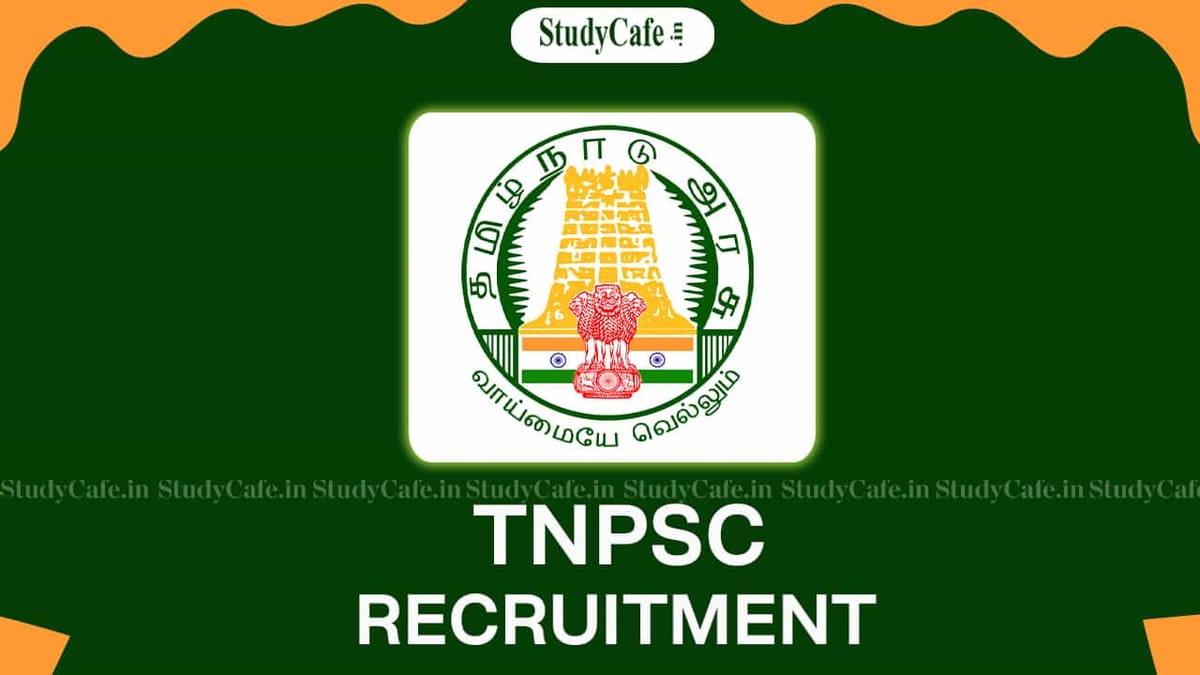 TNPSC Recruitment 2022: Pay Level Rs 205700 Check Post, Qualification and How to Apply