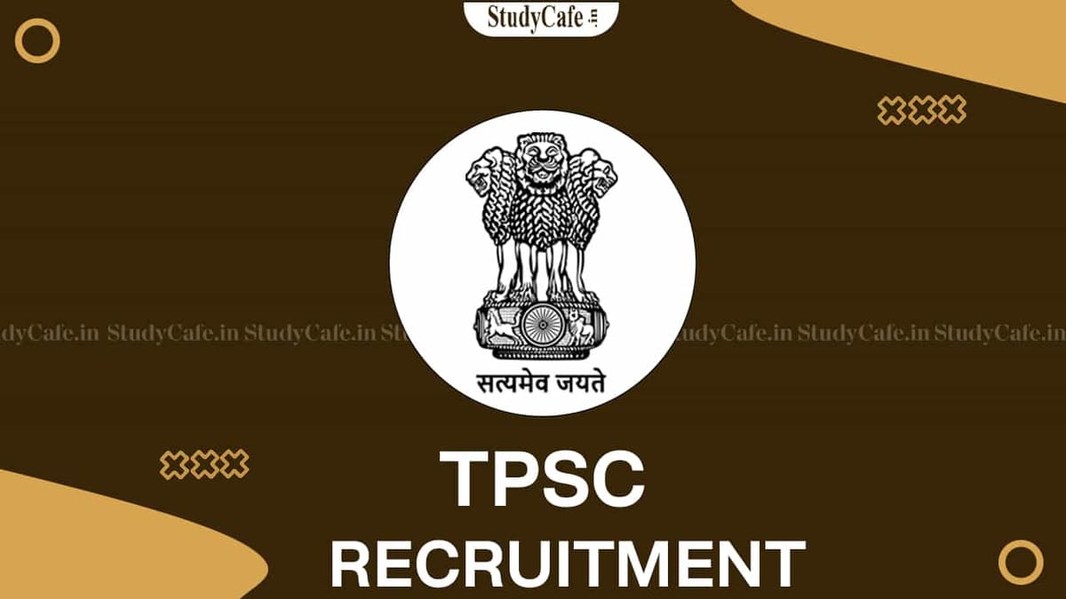 TPSC Junior Engineer Recruitment 2022: Check Posts, Eligibility, Pay Scales, and How to Apply