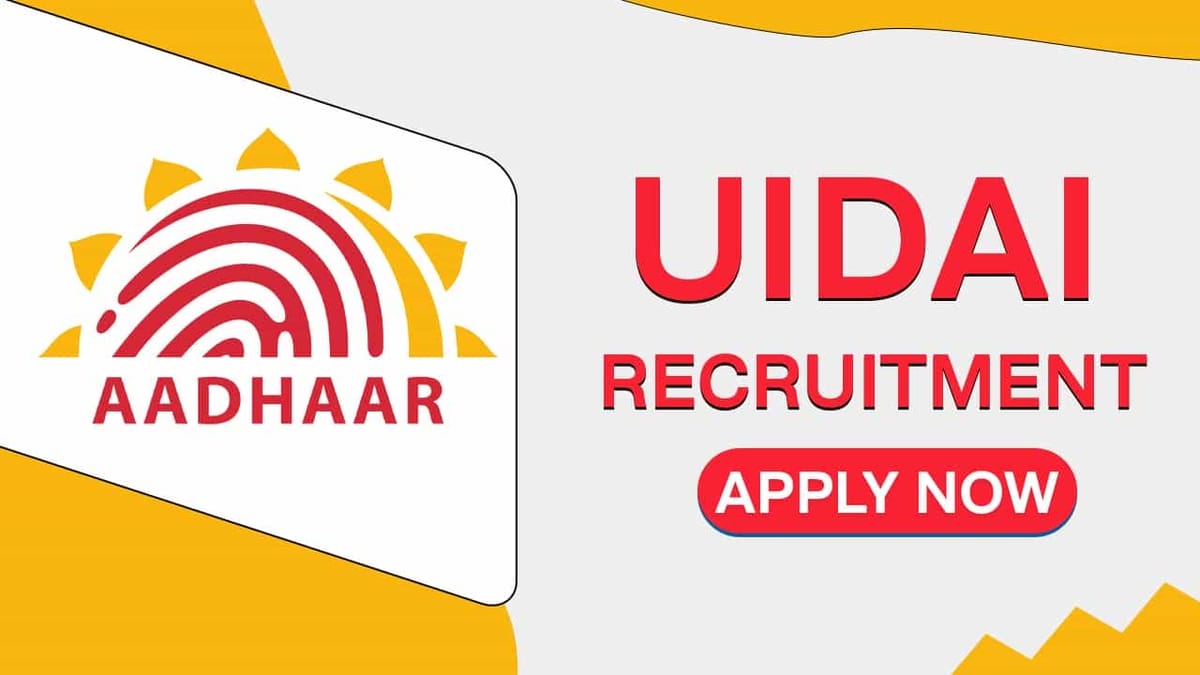 UIDAI Recruitment 2022: Check Posts, Qualification, Pay Scale and Other Details