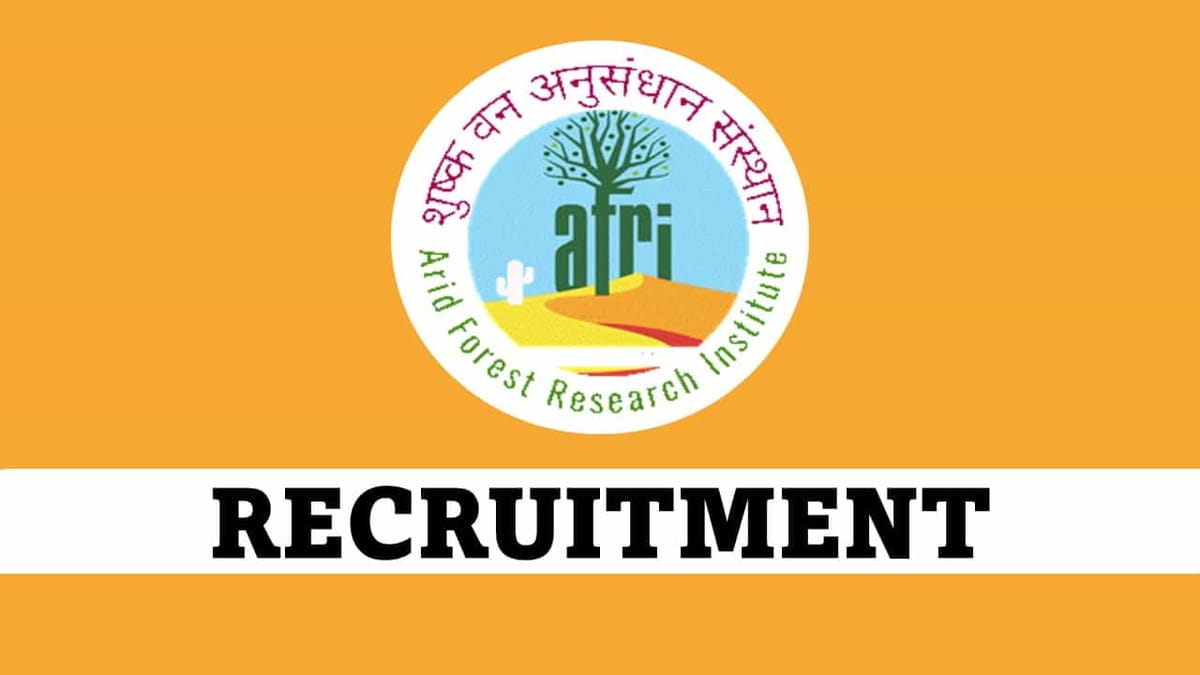 AFRI Recruitment 2023: Check Posts, Qualification and Other Imp. Details