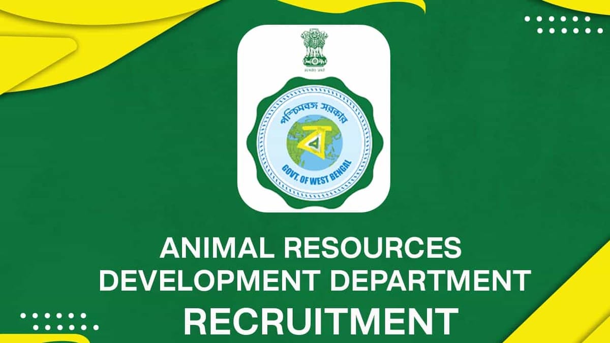 ARDD Recruitment 2022: Check Post, Eligibility, and Walk-In-Interview  Details