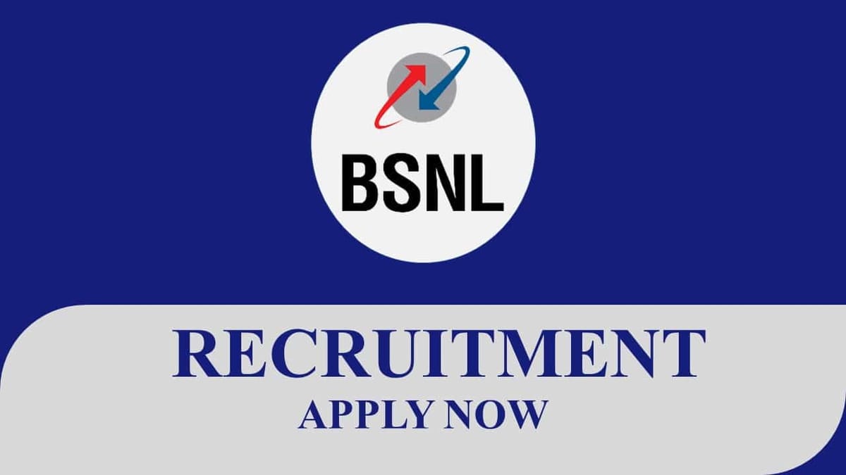 BSNL Recruitment 2023: Monthly Salary Upto 1 Lakh, Check Post, Eligibility and How to Apply