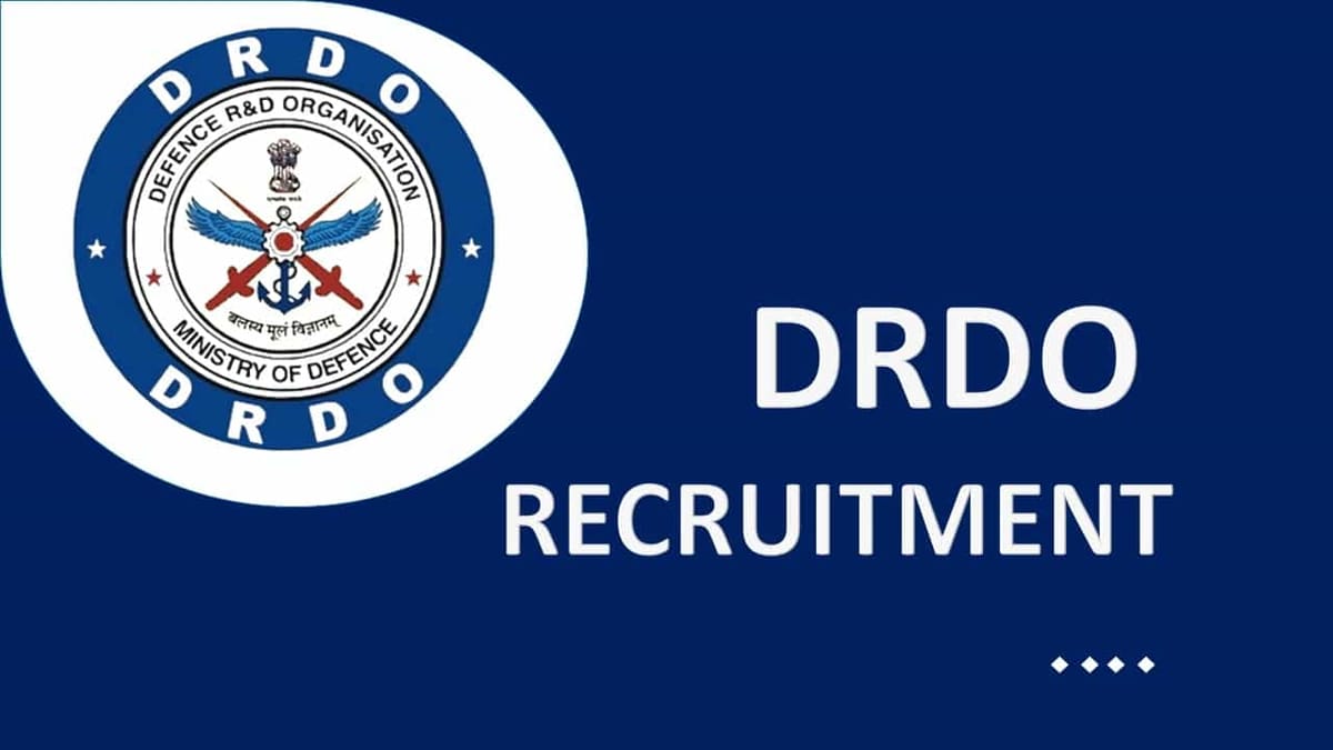 DRDO Recruitment 2023: Check Post, Qualification and Other Details