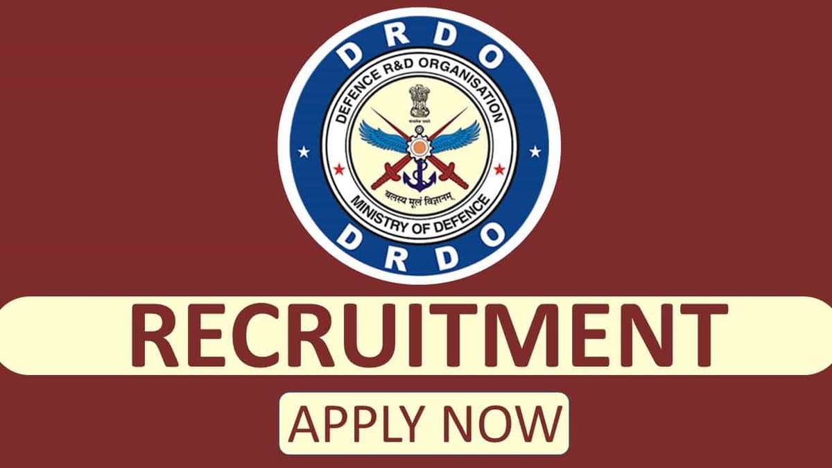 DRDO Recruitment 2023: Check Post, Qualifications, Stipend, and Interview Details