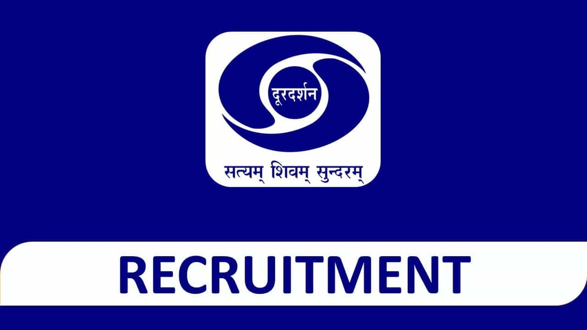 Doordarshan News Recruitment 2023: Check Post, Eligibility and Other Details
