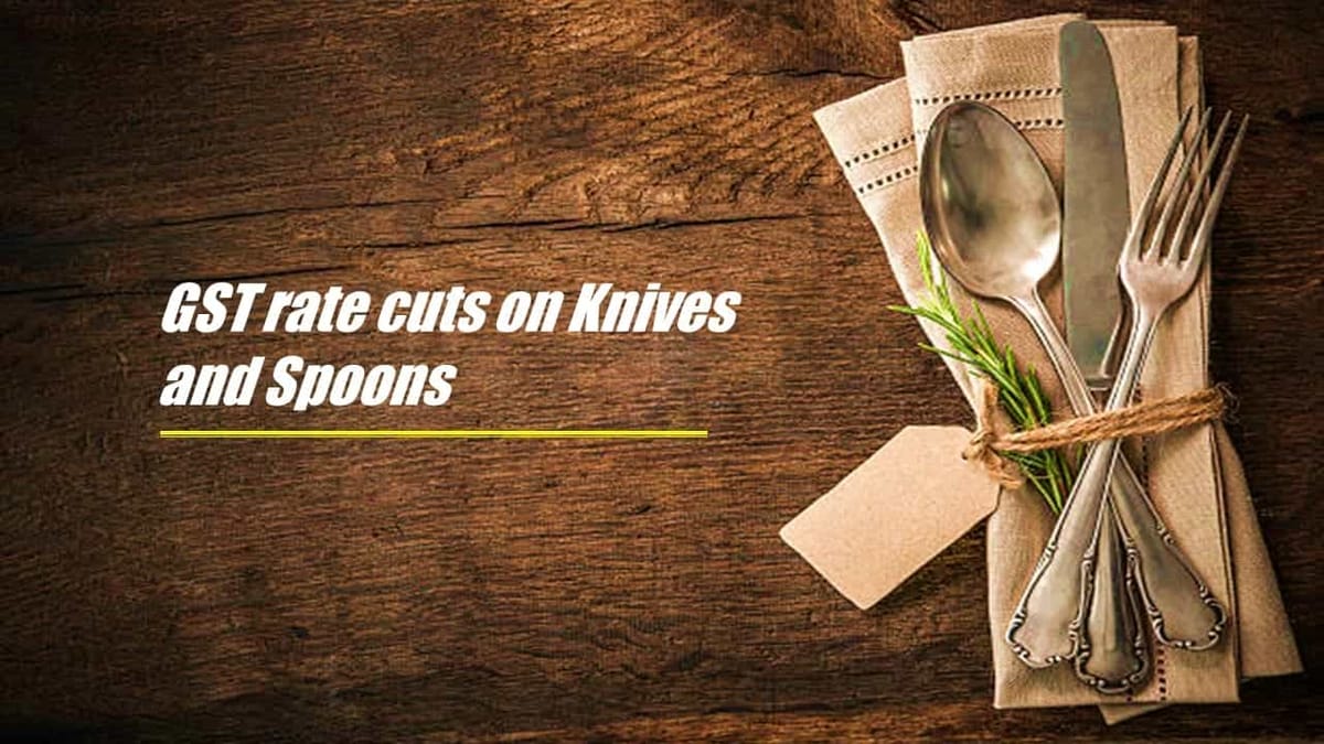 Govt received Representations seeking GST rate cuts on Knives, Spoons: MoS for finance