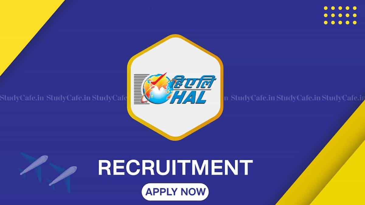 HAL Diploma Apprentices Recruitment 2022: Apply from Dec 7, Check Qualification and How to Apply