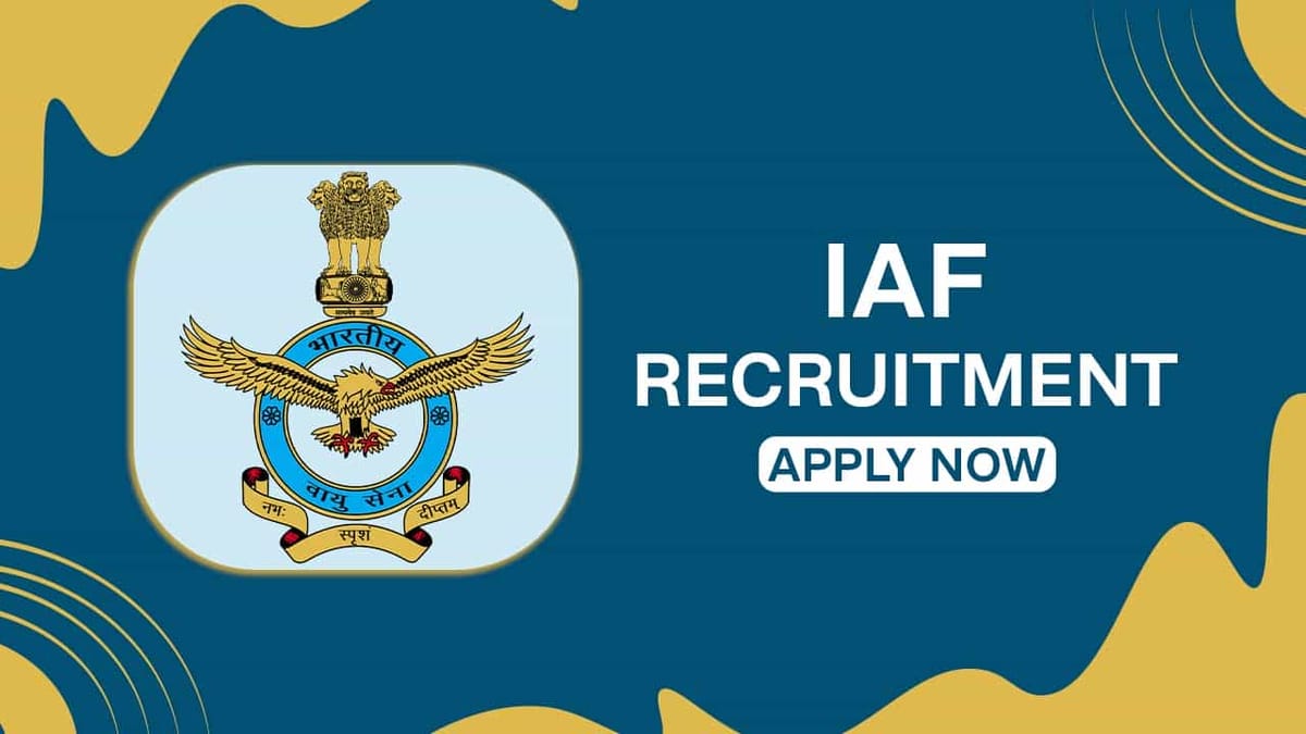 IAF Recruitment 2022 for Flying Branch and Ground Duty: Check Posts, Eligibility and How to Apply