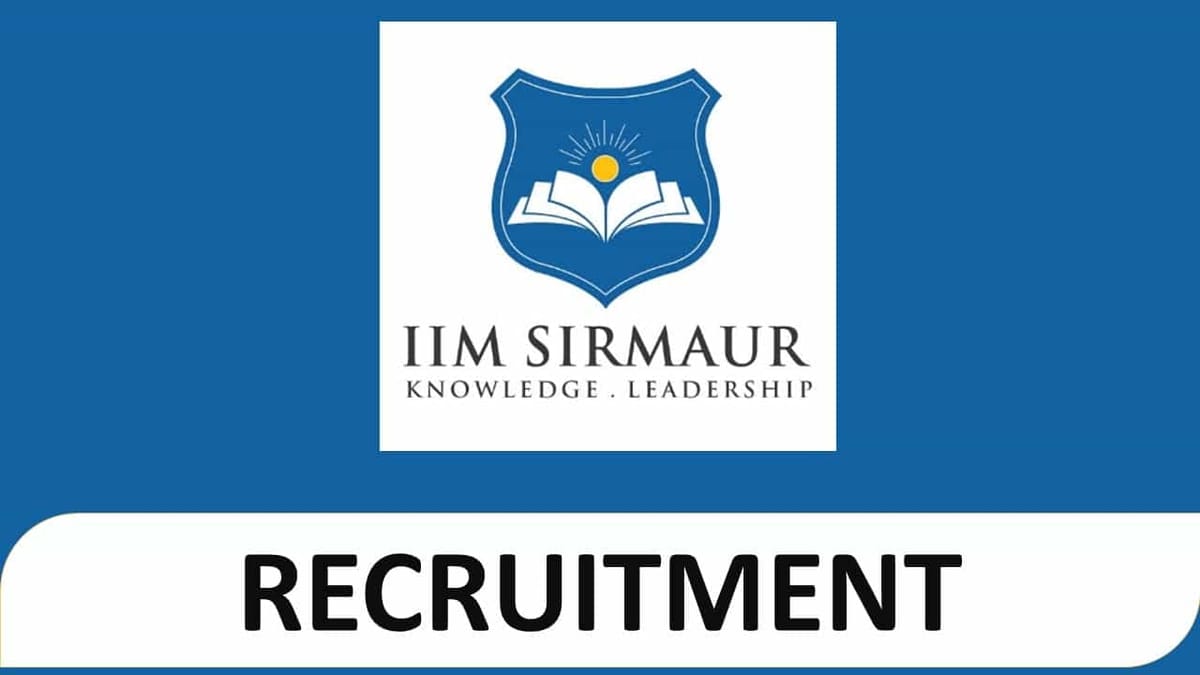 IIM Recruitment 2023: Check Post, Eligibility and How to Apply