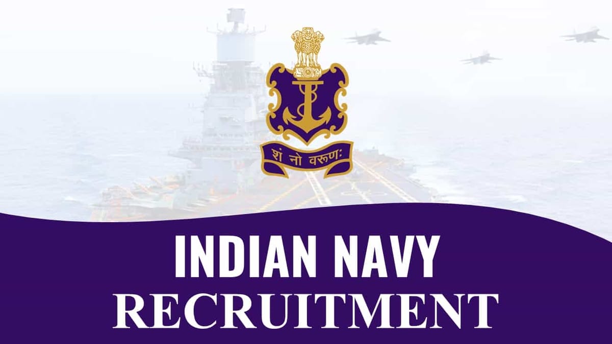 Indian Navy Recruitment 2022 for 1400 Vacancies: Check Posts, Eligibility and Other Imp Info