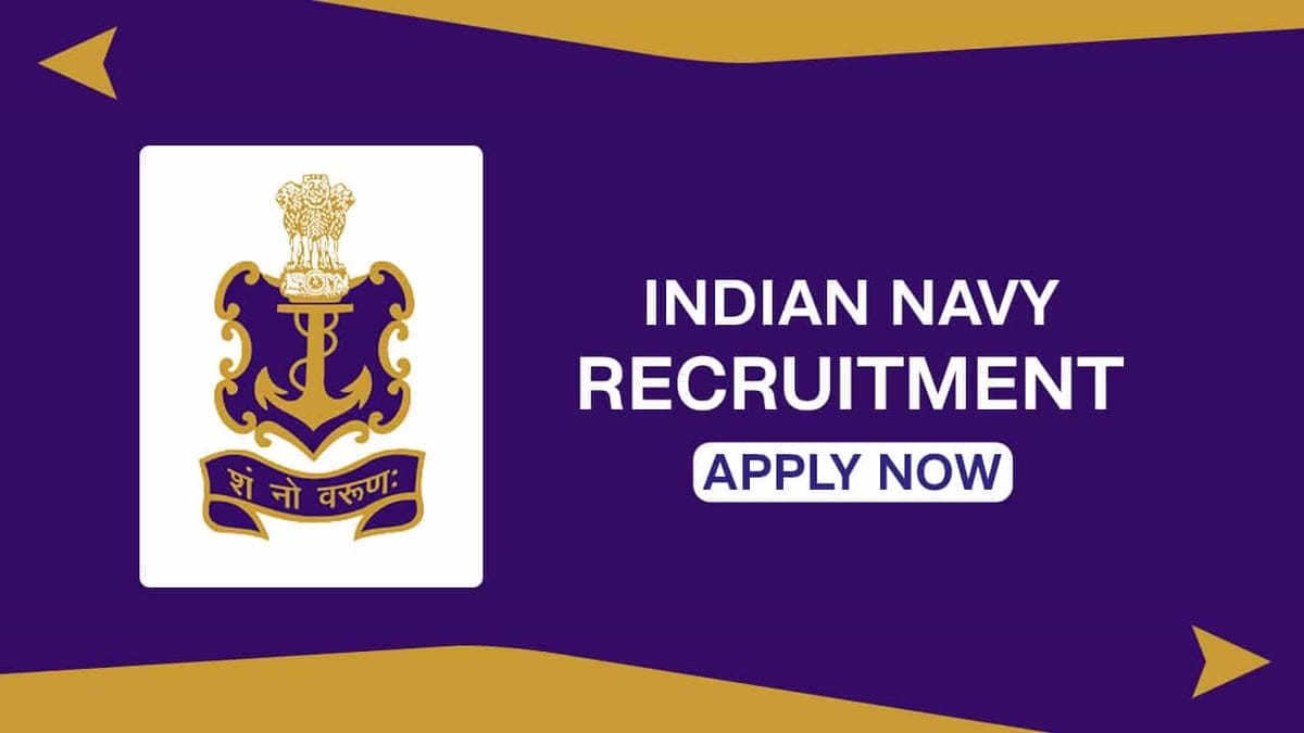 Indian Navy Recruitment 2022 for Bumper 1400 Vacancies: Check Posts, Eligibility and Other Details