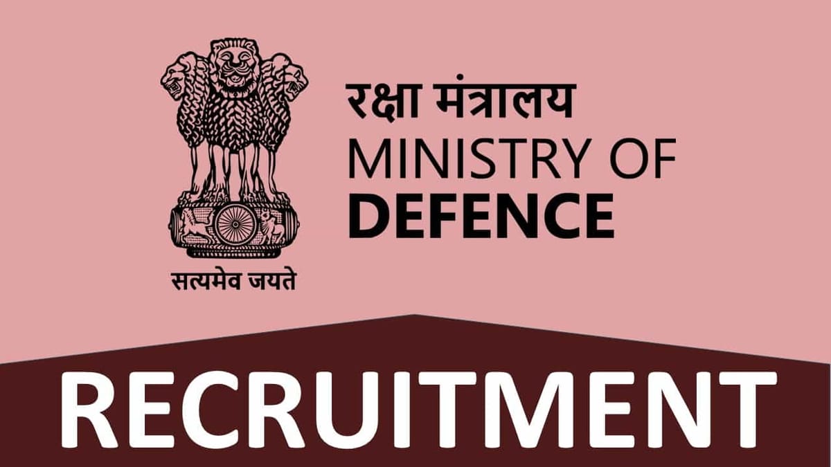 Ministry of Defence Recruitment 2022 for Stenographer: Check Post, Qualification and How to Apply