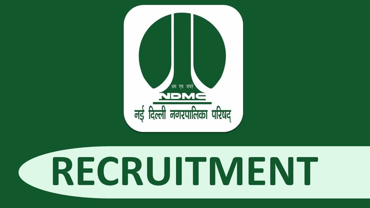 NDMC Recruitment 2022: Check Post, Qualification and How to Apply