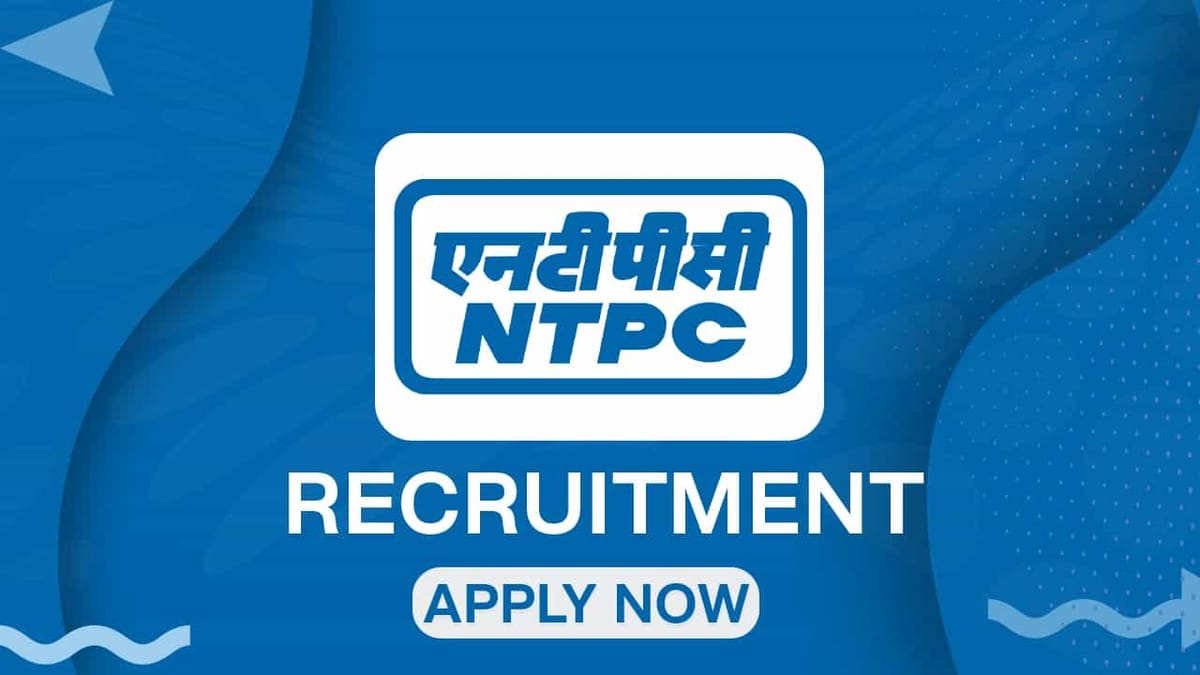 NTPC Recruitment 2022: Check Post, Qualification and How to Apply till Dec 22