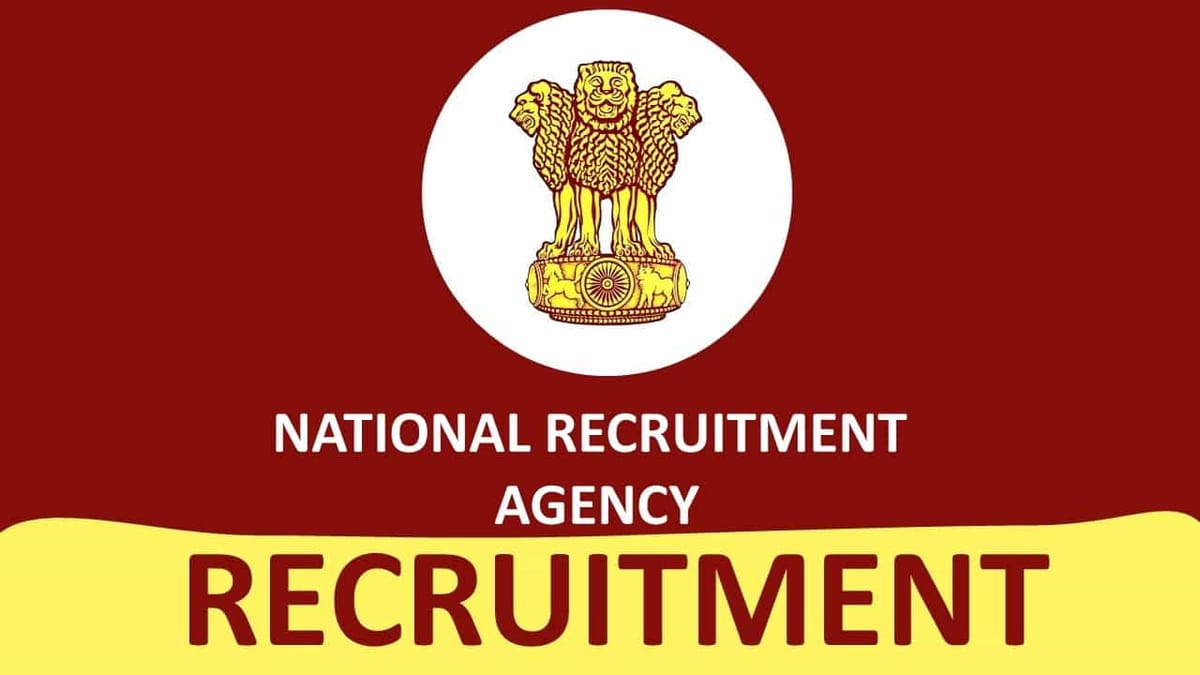 National Recruitment Agency Recruitment 2022: Check Post, Eligibility and Other Vital Details