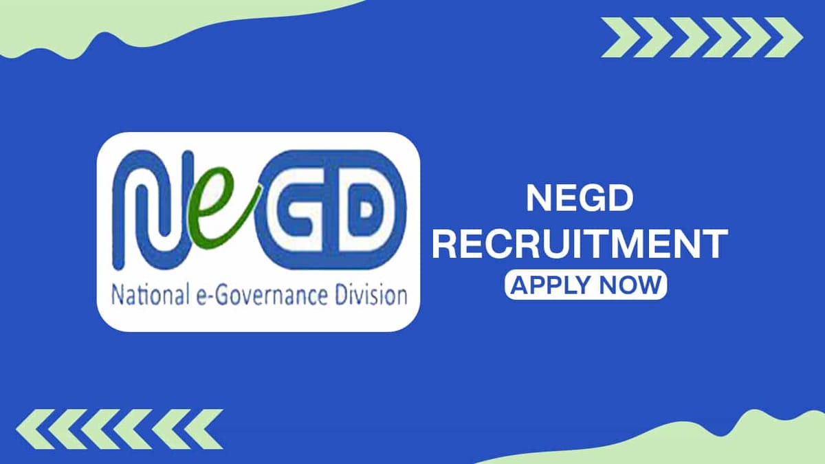 NeGD Recruitment 2022: Check Post, Eligibility, and How to Apply