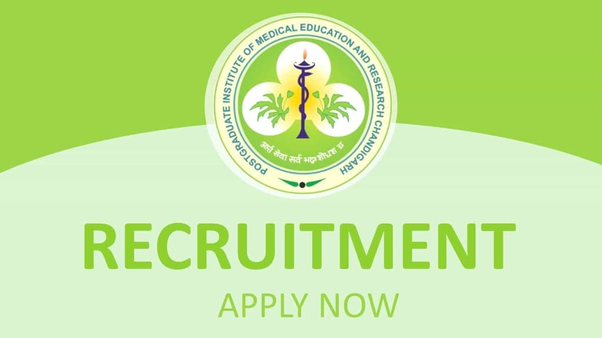 PGIMER Recruitment 2022: Check Post, Qualification and Other Details