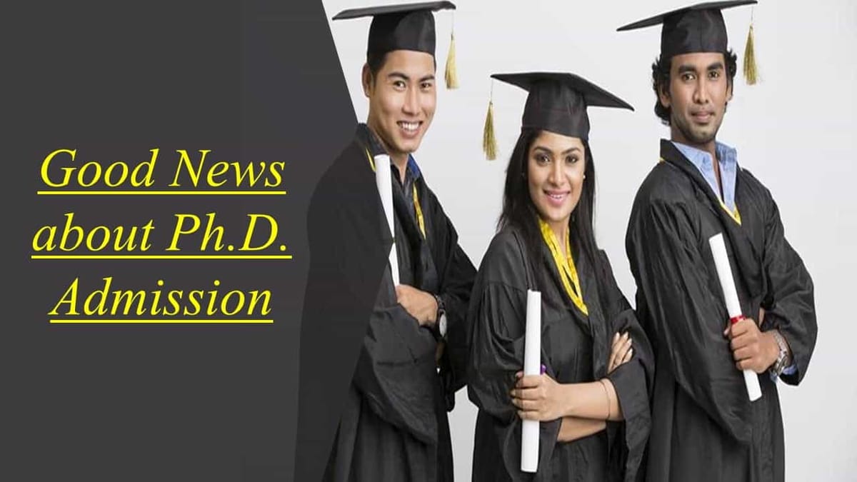 Ph.D. Admission: Students with 4-year graduate degree can directly pursue PhD; No need to do Masters