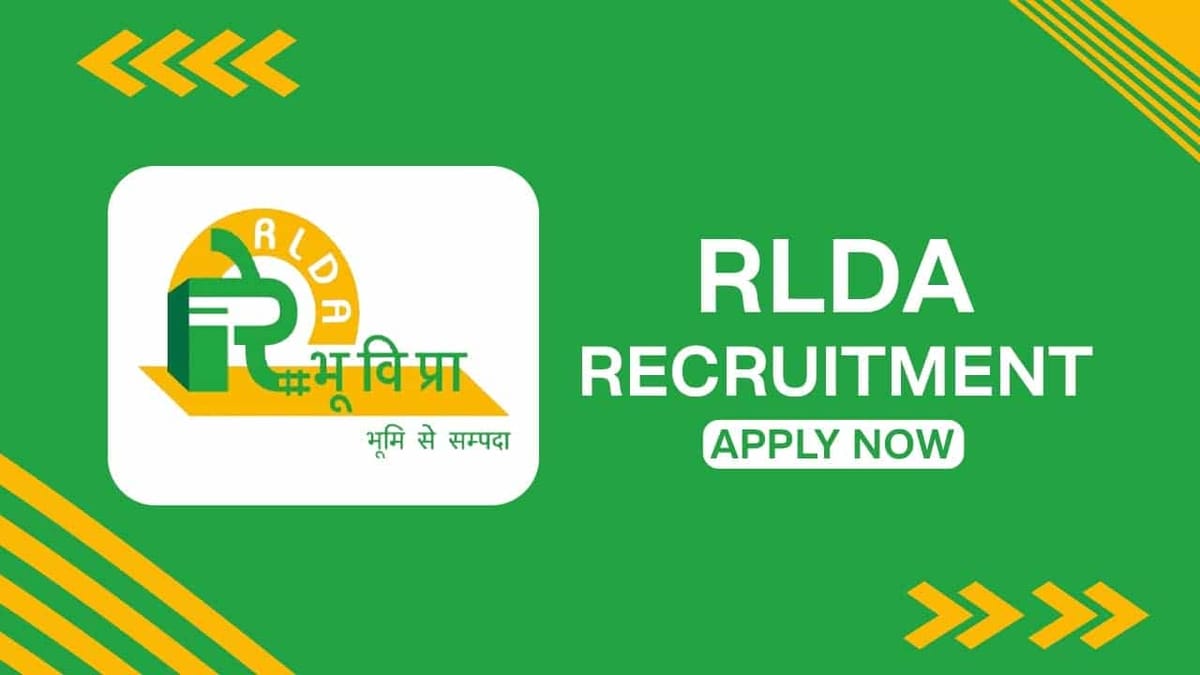 RLDA Recruitment 2022 for Chief Project Manager: Pay Level 14, Check Eligibility and How to Apply