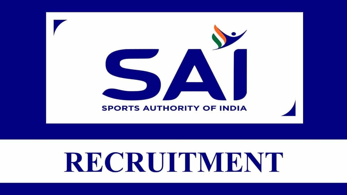 SAI Recruitment 2023: Last Date Jan 16, Check Posts, Qualification and How to Apply