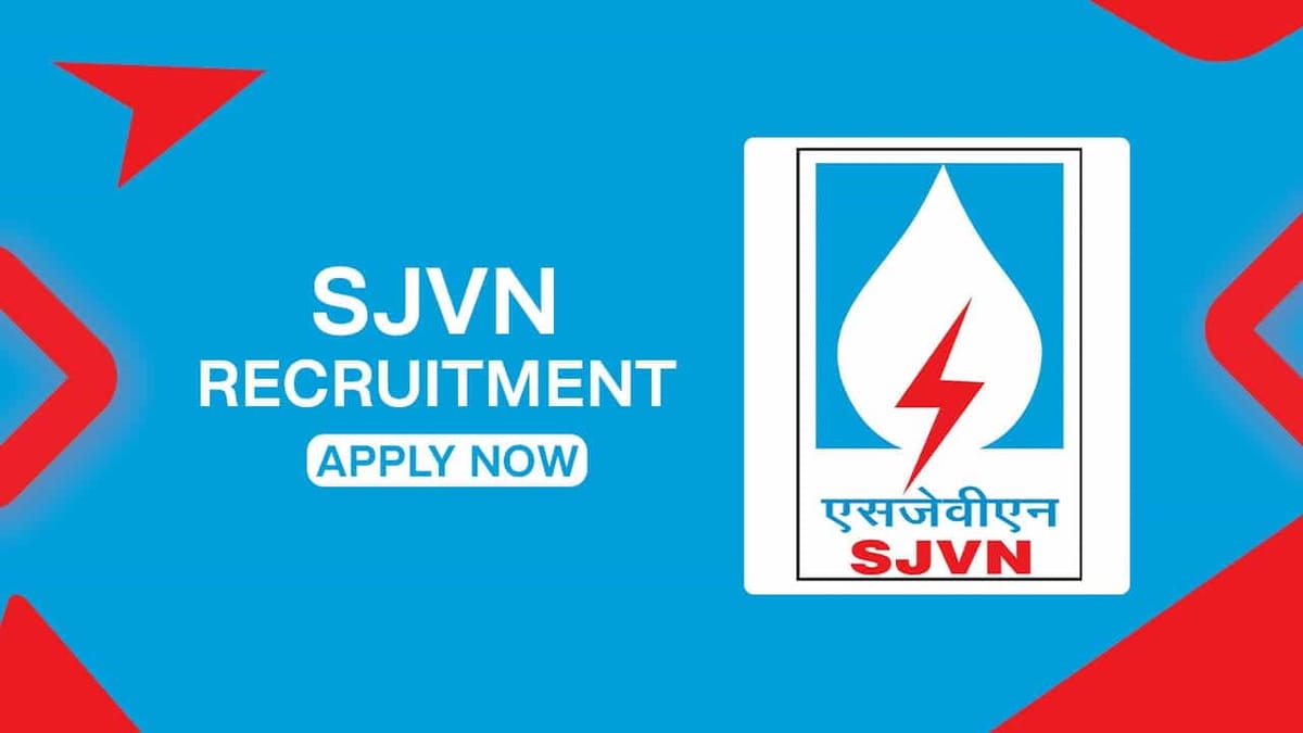 SJVN Recruitment 2022 for Field Engineer: Check Post, Remuneration and Other Details