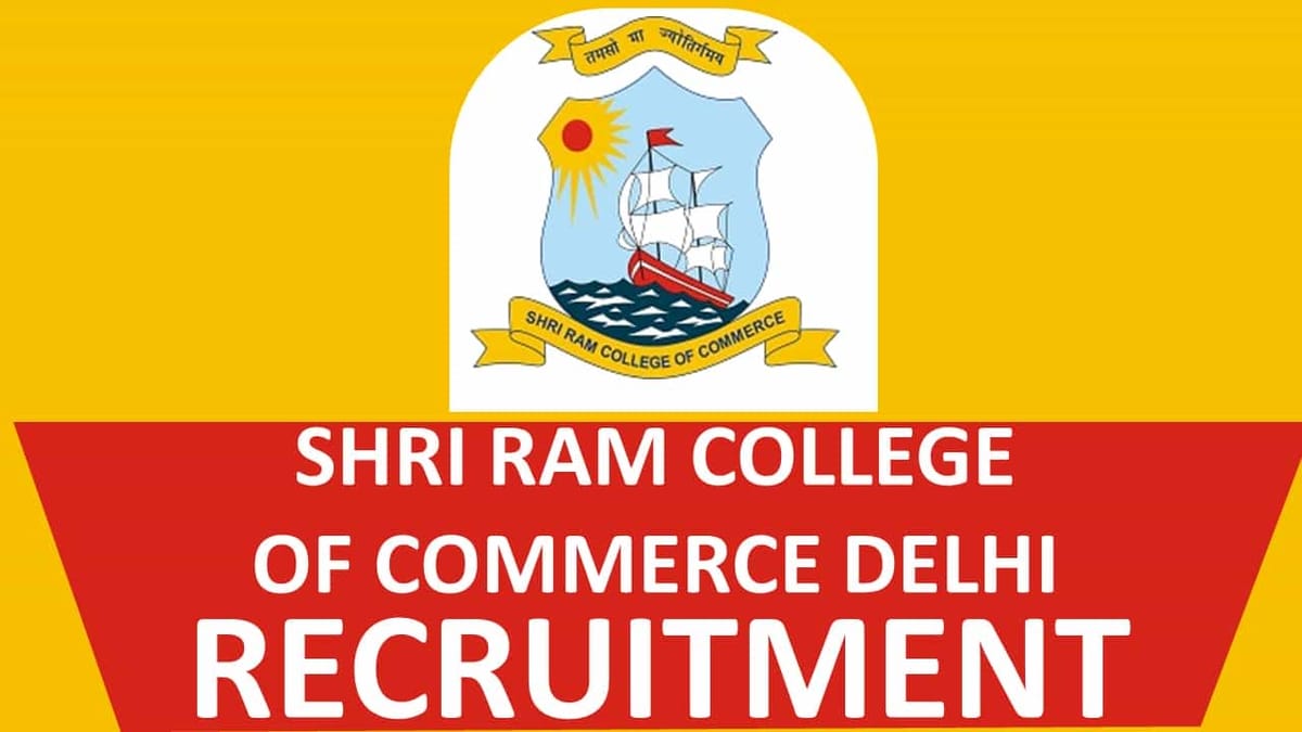 SRCC Recruitment 2022 for 80 Vacancies: Check Post, Eligibility, and Other Vital Information