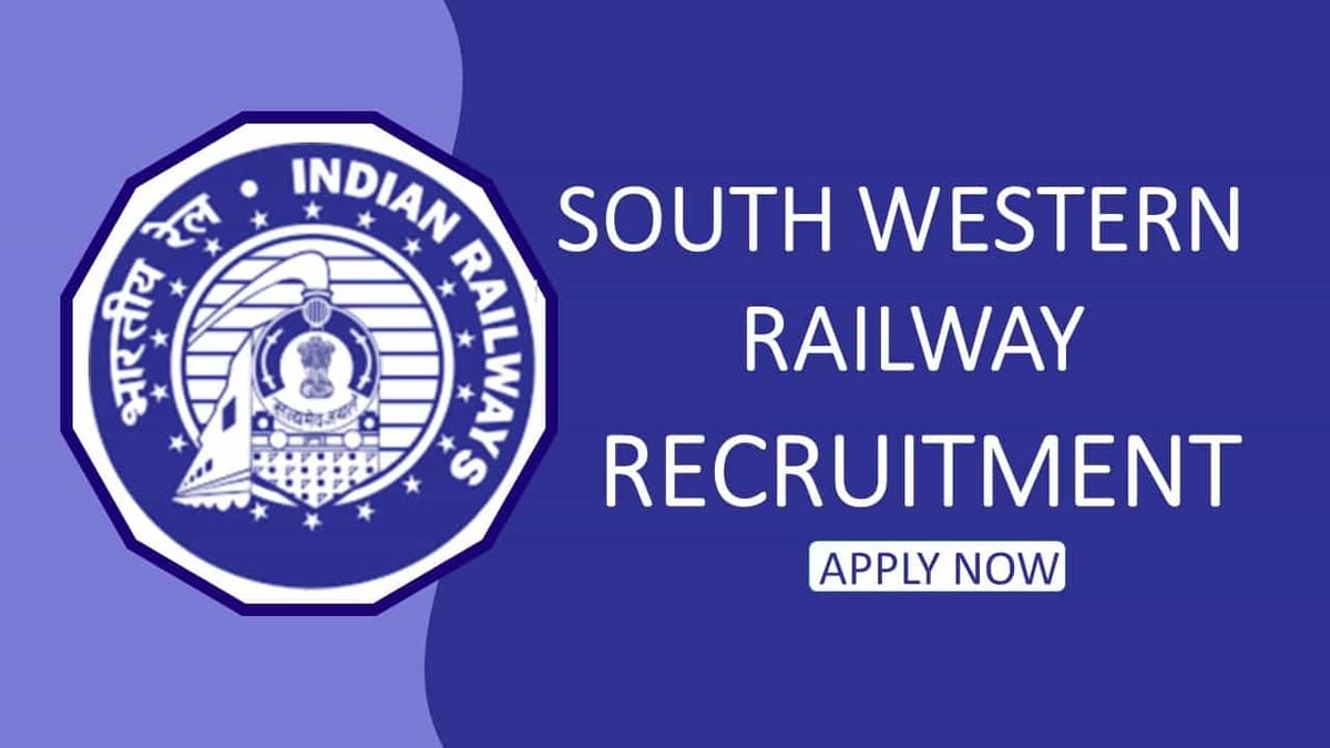 South Western Railway Recruitment 2022: Candidates with Age Limit up to 25 Years Can Apply from Dec 17