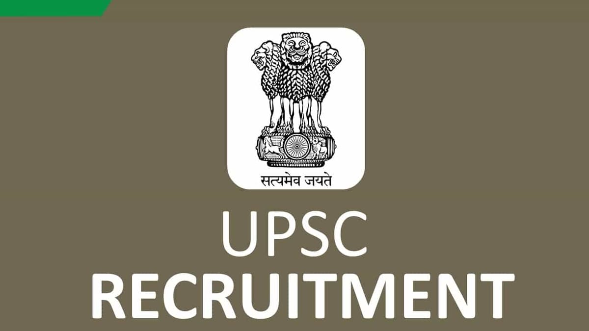 UPSC Recruitment 2022: Salary up to Rs. 112400 p.m., Check Post, Eligibility and Other Details