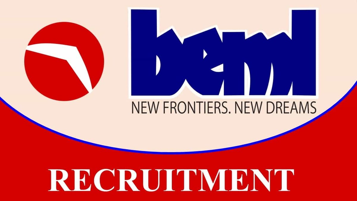BEML Recruitment 2023: Salary 24.00 Lac P.A, Check Post, Eligibility and How to Apply