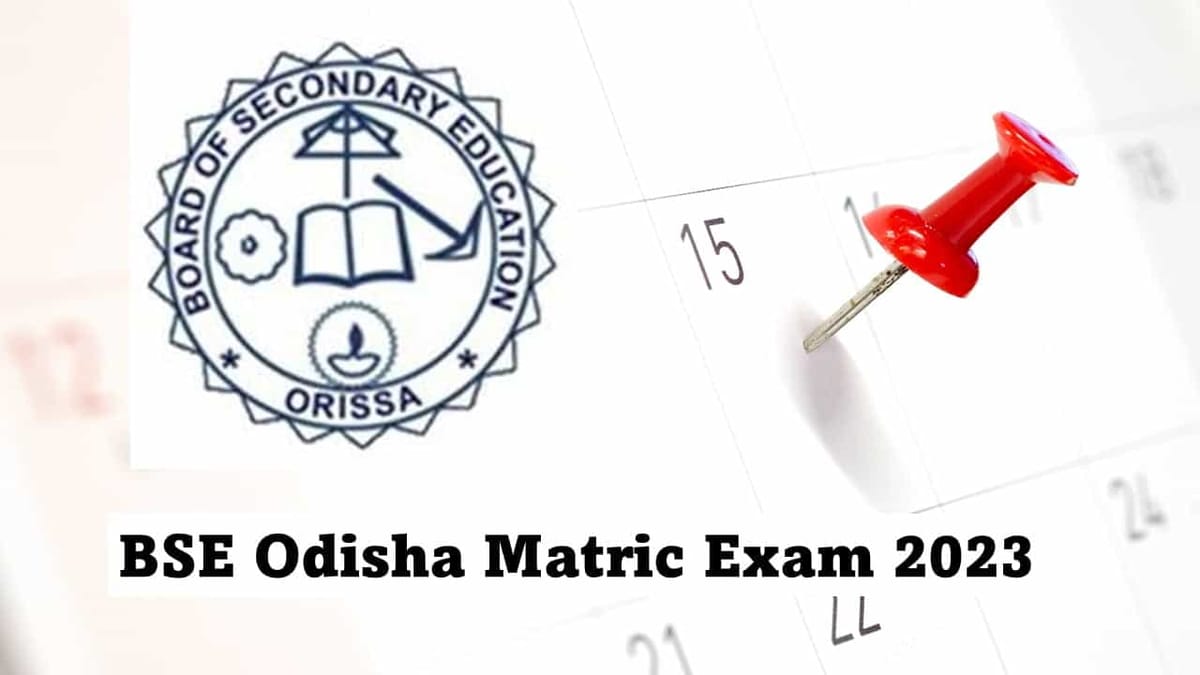 BSE Odisha Matric Exam 2023 Datesheet Released; Check Details