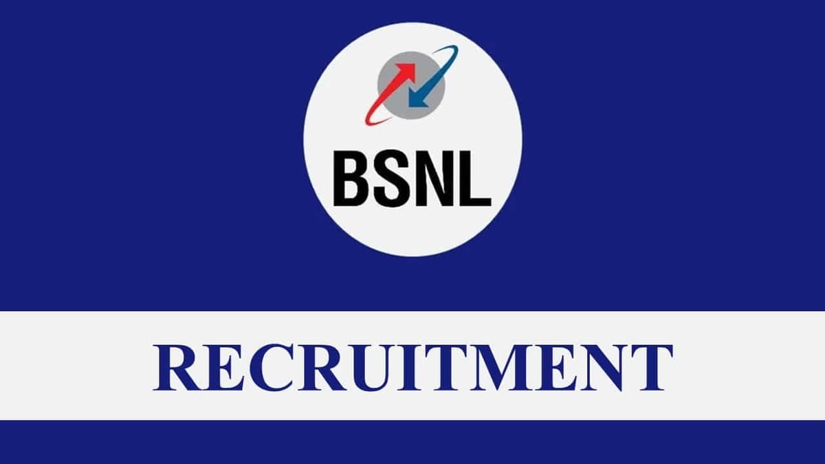 Bharat Sanchar Nigam Recruitment 2023: Monthly Salary up to Rs. 100000, Check Post, Eligibility and Other Details