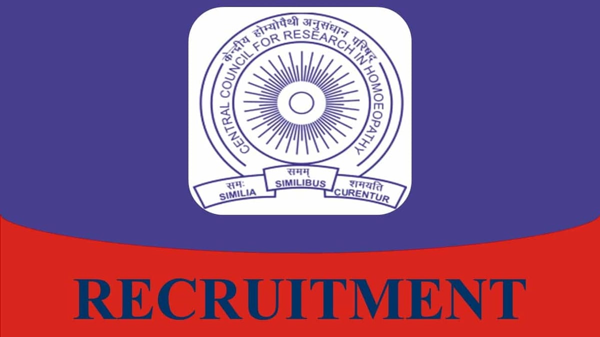 CCRH Recruitment 2023: Check Post, Eligibility and Walk-In-Interview Details here