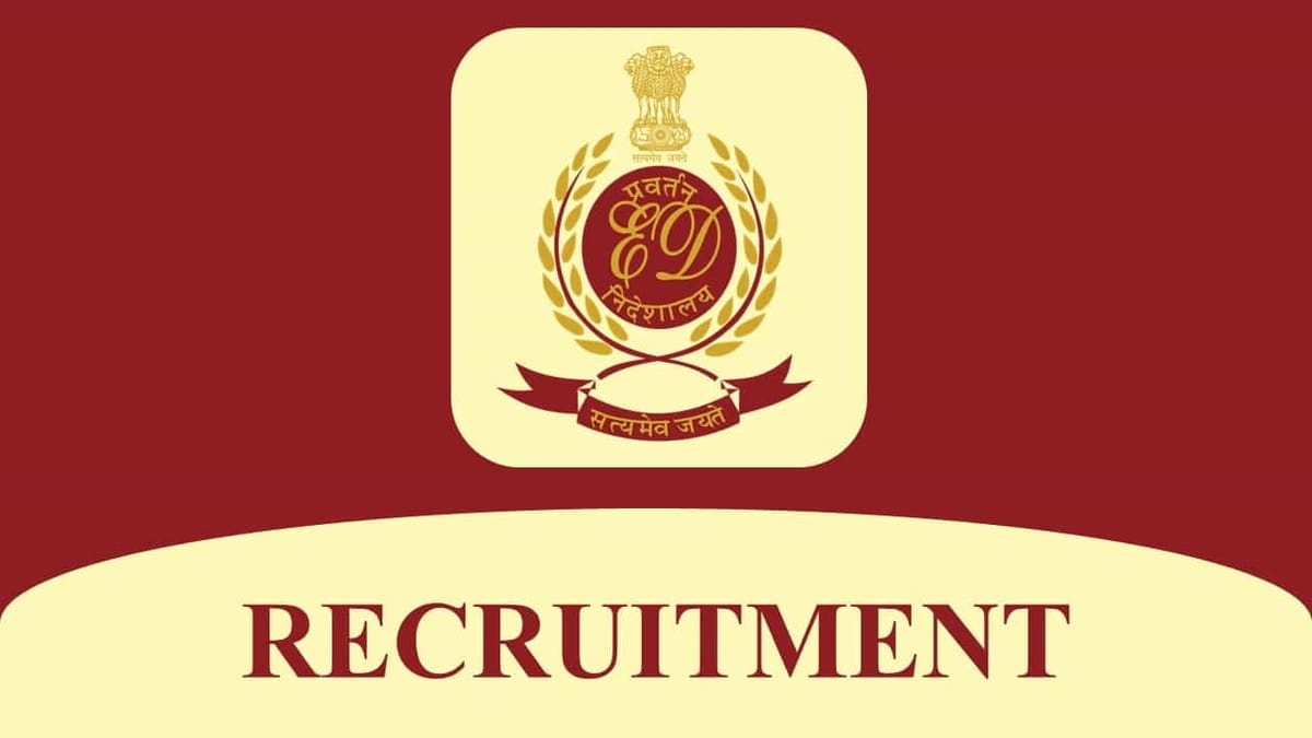 Directorate of Enforcement Recruitment 2023 for Staff Car Driver, Candidates Can Check the Procedure to Apply Here