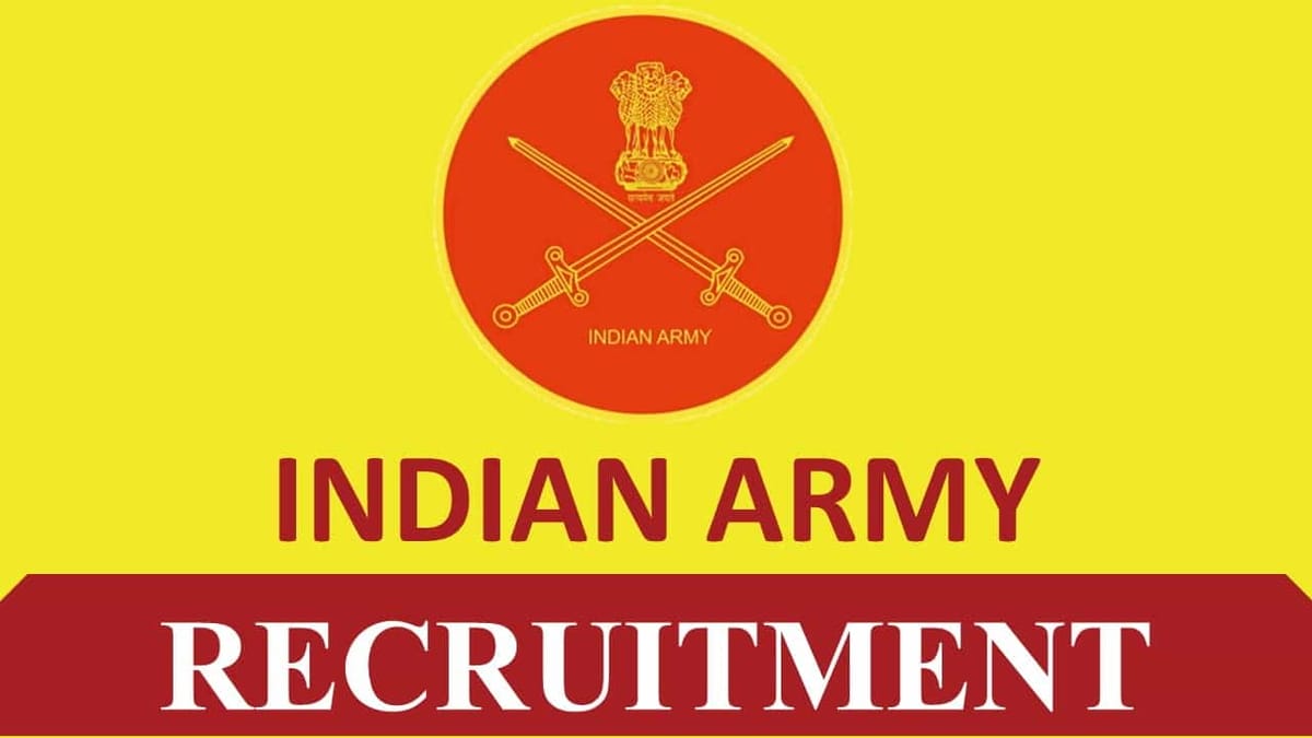 Indian Army Recruitment 2023: Check Post, Eligibility and Other Vital Details