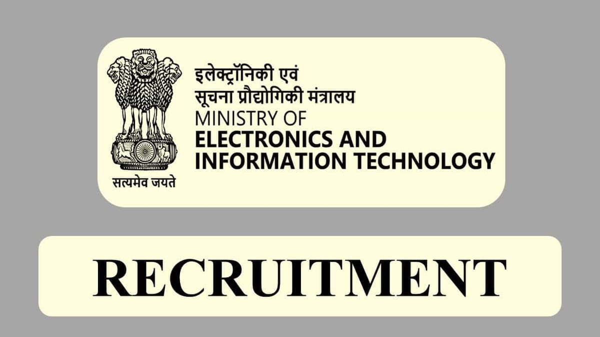 MeitY Recruitment 2023: Check Post, Qualification and How to Apply
