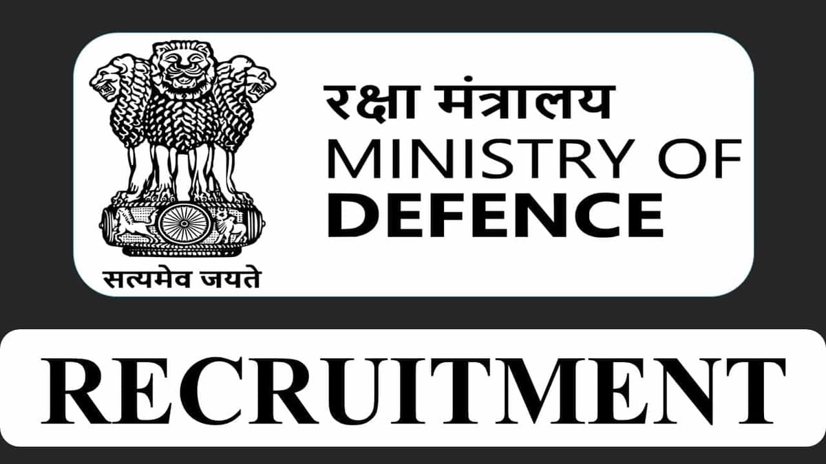 Ministry of Defence Recruitment 2023: Check Post, Eligibility and Other Vital Details