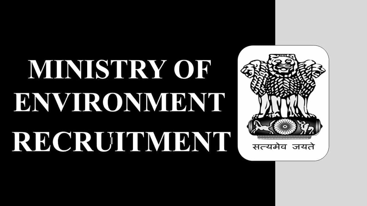 Ministry of Environment Recruitment 2023 for Various Posts: 24 Vacancies, Check How to Apply