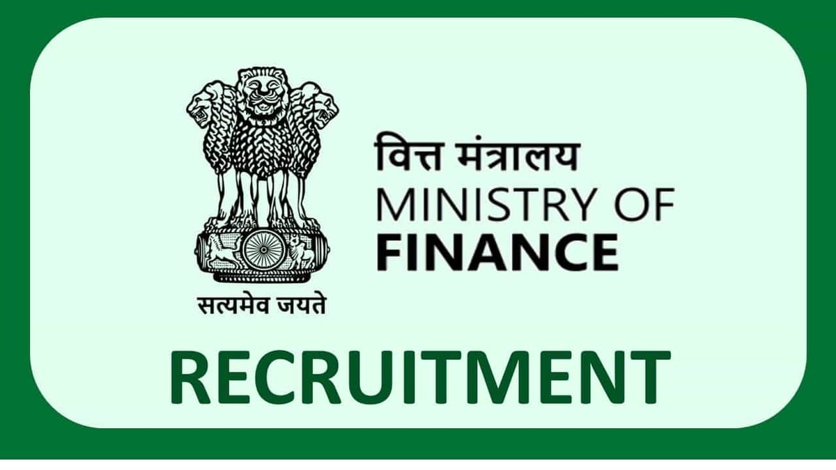 Ministry of Finance Recruitment 2023: Monthly Salary 224100, Check Post, Eligibility, and Other Details