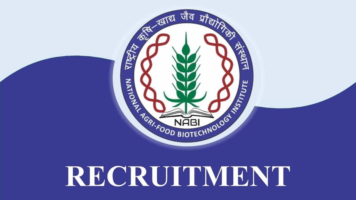NABI Recruitment 2023: Pay Level 13, Check Post, Eligibility and How to Apply