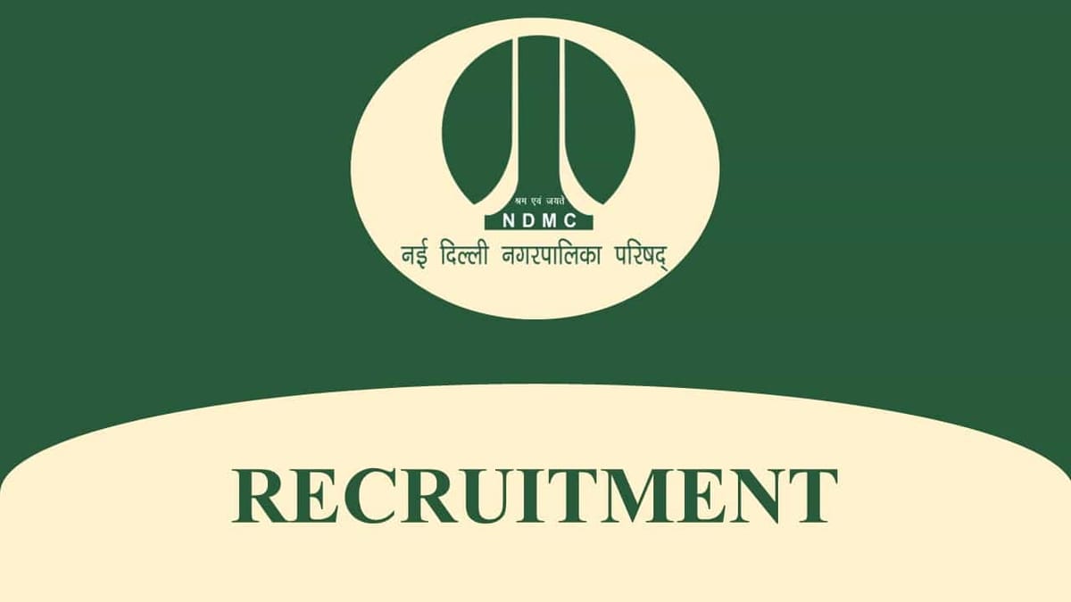 NDMC Junior Residents Recruitment 2023: Check Posts, Qualification And Other Details