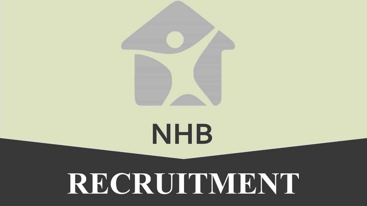NHB Recruitment 2023 for 35 Vacancies: Check Posts, Eligibility, and How to Apply