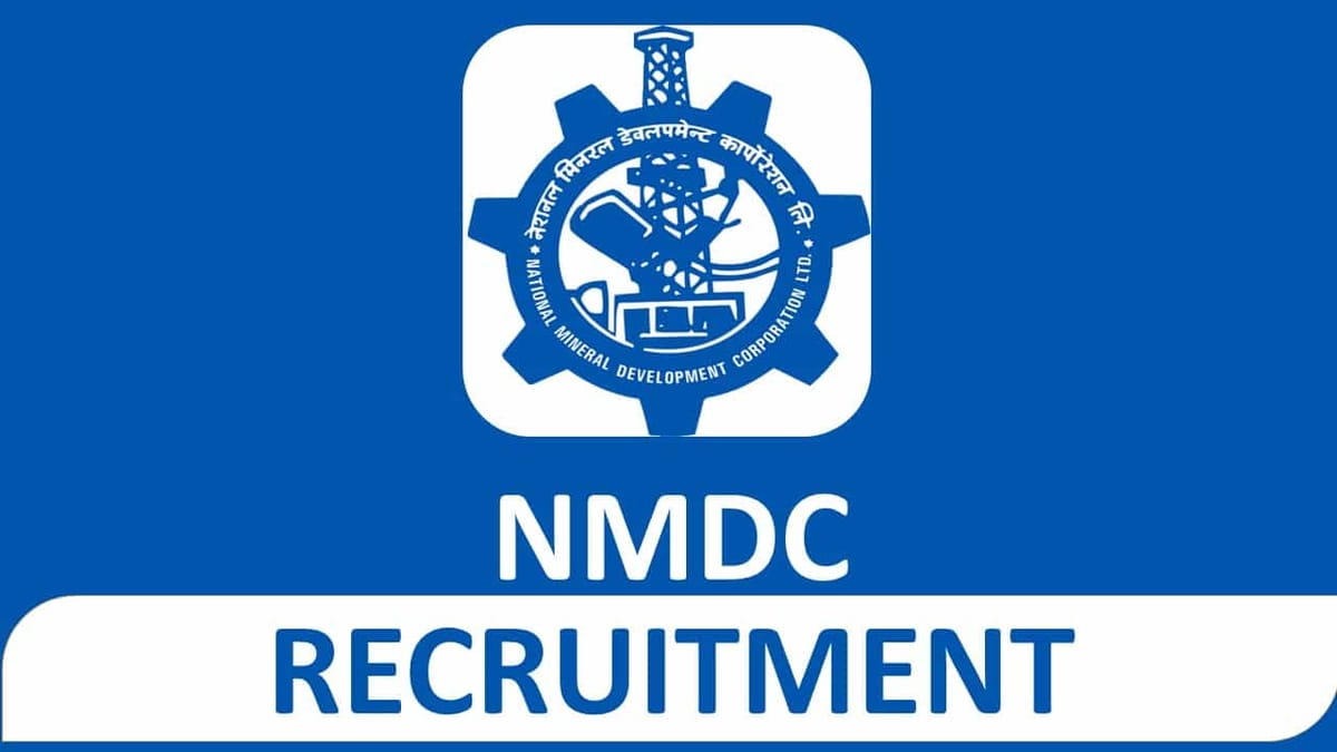 NMDC Recruitment 2023 for Various Posts: Salary up to Rs. 380000 p.m., Check Posts, Eligibility and How to Apply