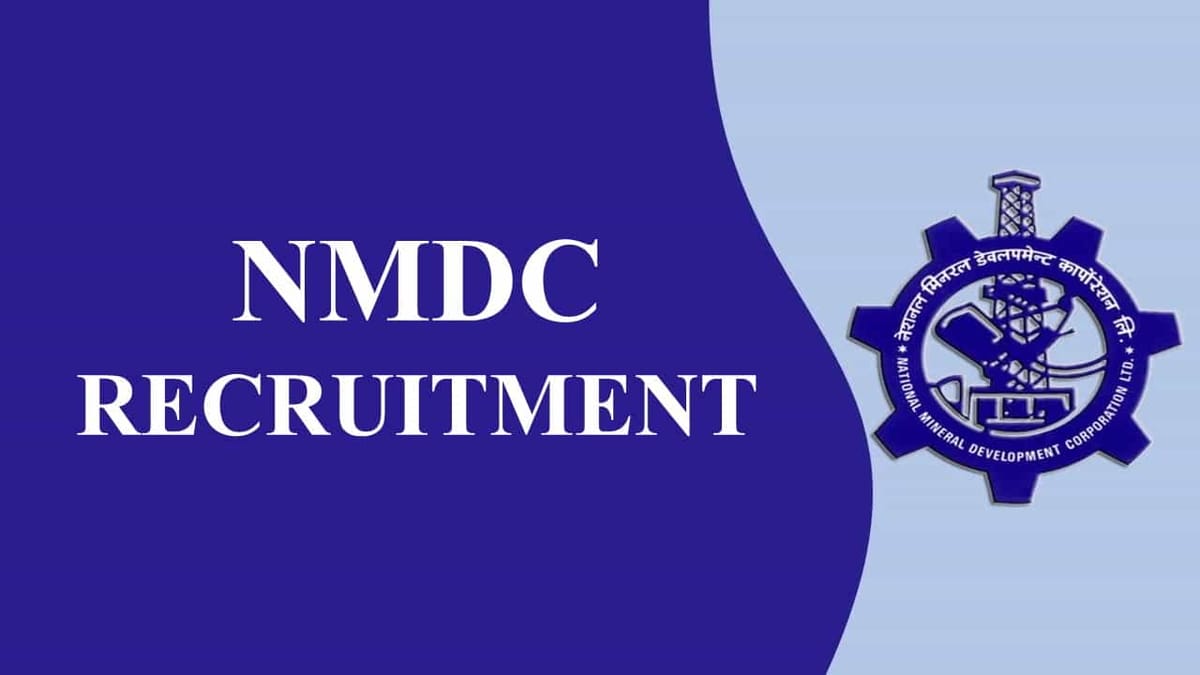 NMDC Recruitment 2023: Monthly Salary up to Rs. 380000, Check Posts, Eligibility and Walk-in-Interview Details