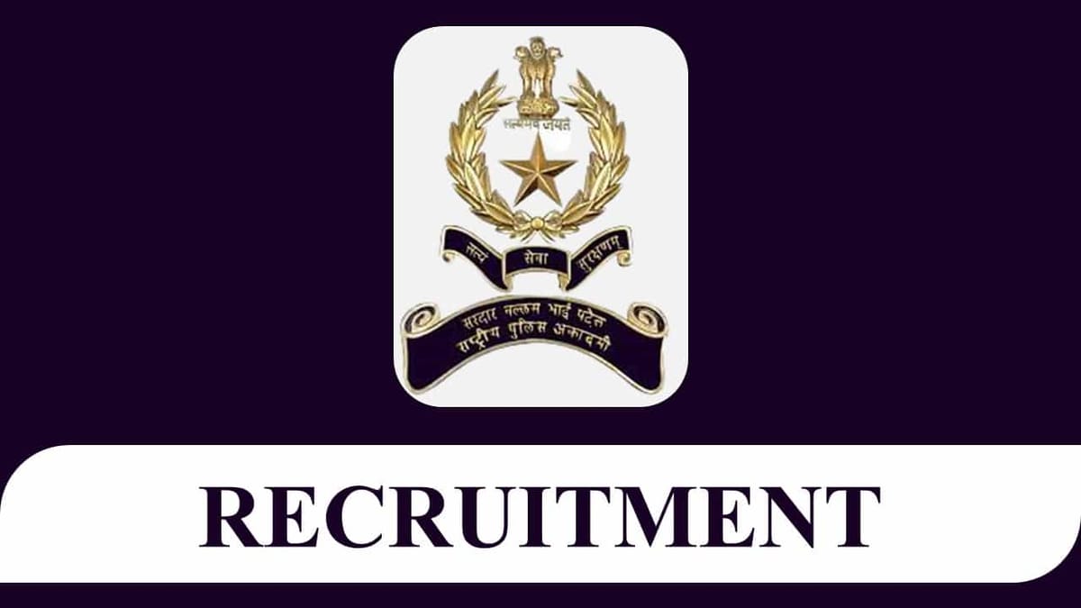 SVPNPA Recruitment 2023: Monthly Salary up to 208700, Check Post, Qualification and Other Details