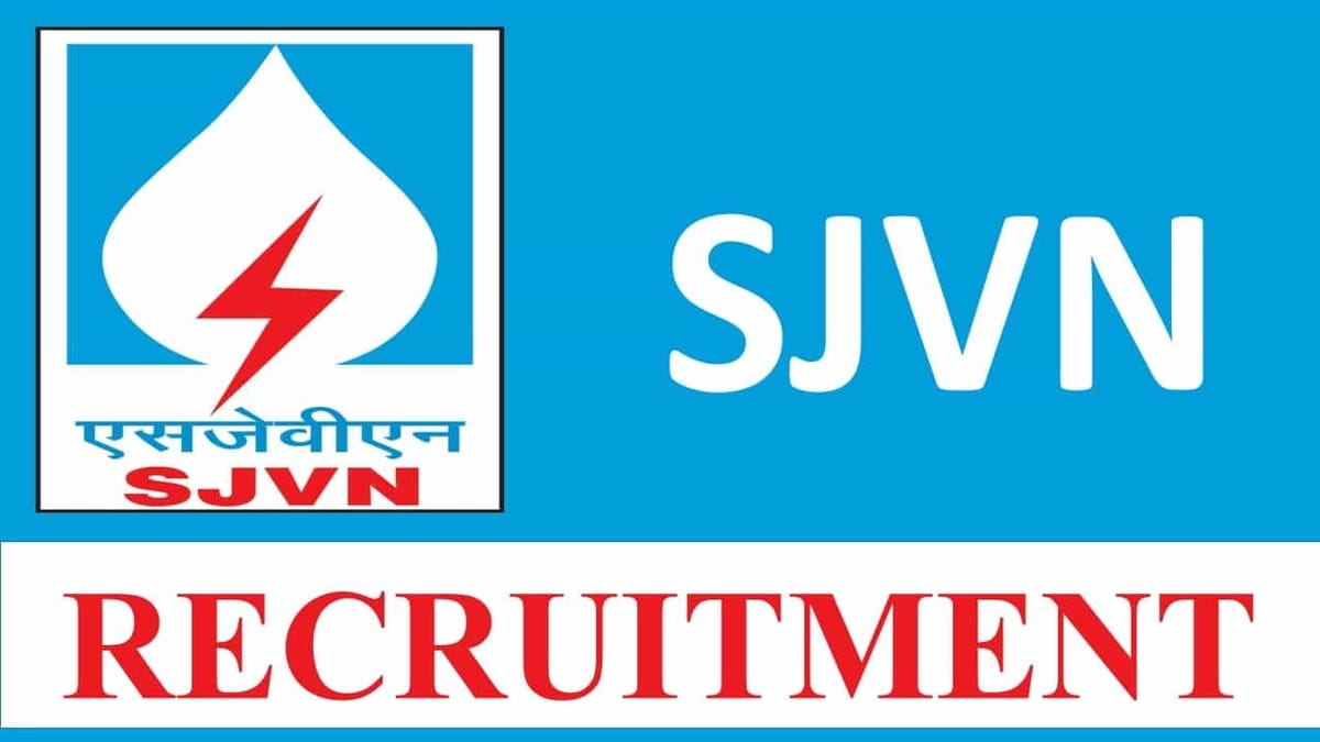 SJVN Recruitment 2023: 105 Vacancies, Check Posts, Eligibility, Other Vital Details